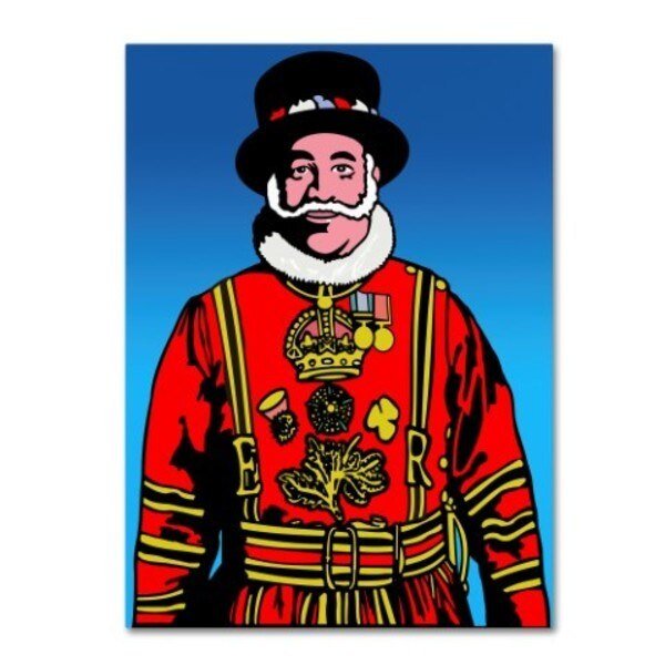 Howie Green 'Pop Art Beefeater' Canvas Art, 24x32, Trademark Fine Art, Mfr#: ALI12905-C2432GG